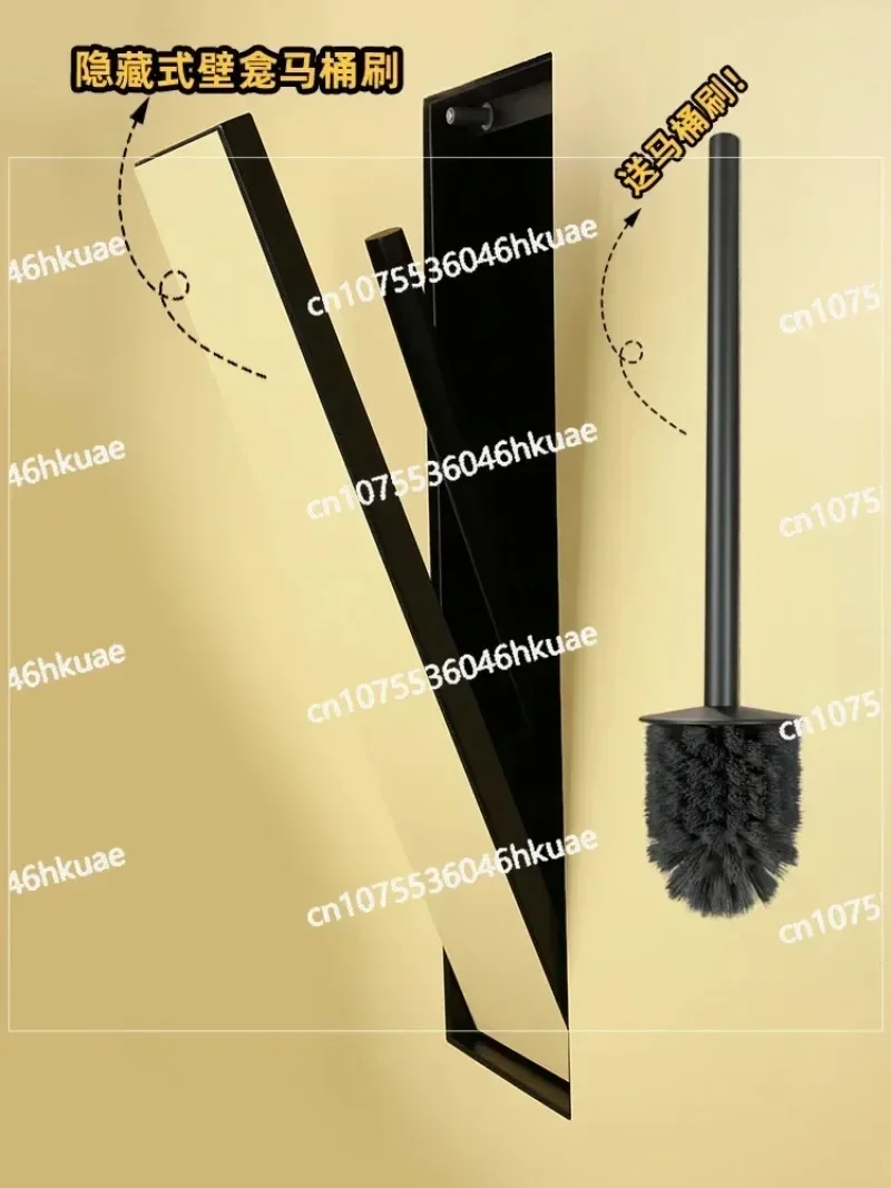 

Stainless Steel Niche Bathroom Embedded Niche Toilet Brush Wall-Mounted Customizable