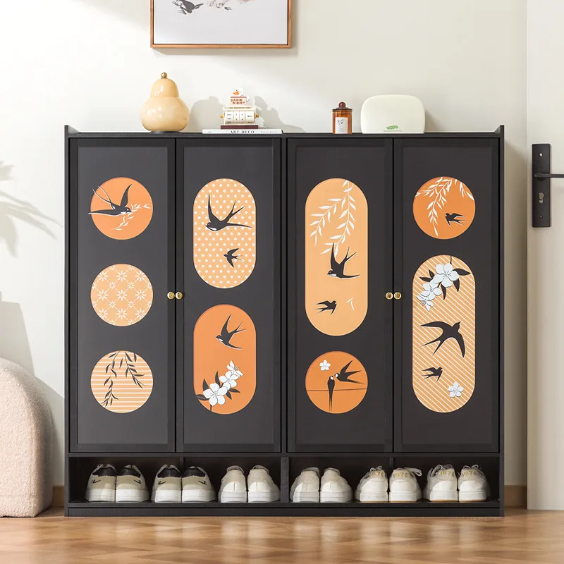 Medieval style, shoe cabinet at the entrance, household porch storage cabinet,