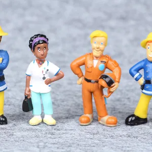 İtfaiyeci Sam Karikatür, Anime, Yangın Söndürme Figürü Şekil bebek modeli PVC oyuncaklar çocuklar için, bir erkek ve bir kız, doğum günü hediyesi, noel ve 12 adet / takım 8 en çok satan, oyuncak, itfaiyeci-no. 7