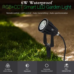 FUTC04 6W RGB + CCT Smart LED Garten Lampe Lichter IP66 AC 100v ~ 220V Für Outdoor grün Raum/Park/Straße/Pflanze Landschaft Dekoration