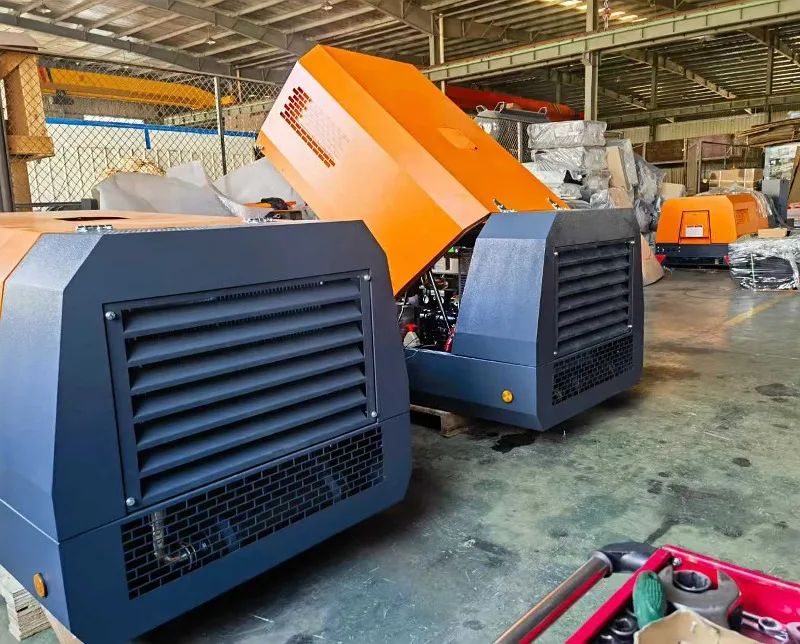 Customized PR-250/8CY 250CFM 8Bar Portable Screw Diesel Lubricated Air-Cooled Air Compressor Machine Mining Jack Hammer Rock Dri