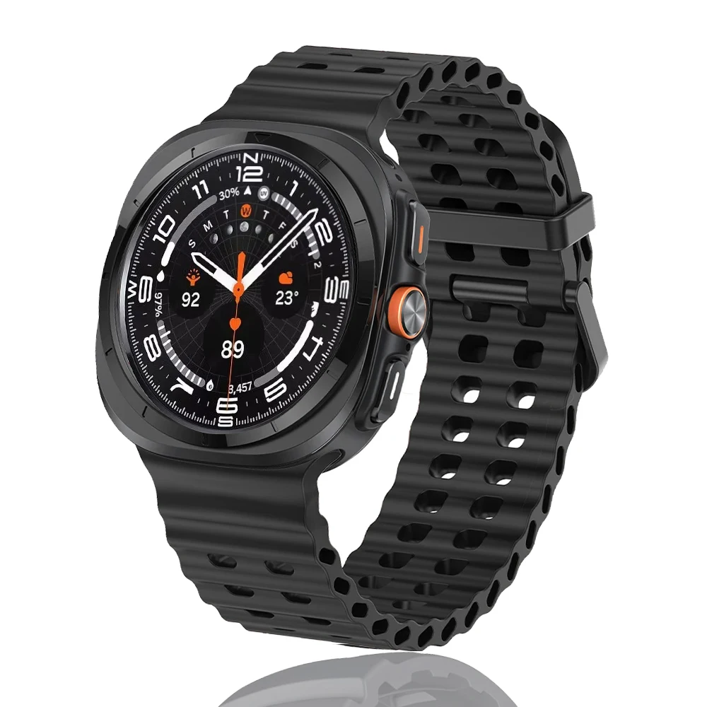 Original Strap for Samsung Galaxy Watch Ultra 47mm Marine Silicone Sport Bracelet Correa for Galaxy Watch Ultra Band Accessories
