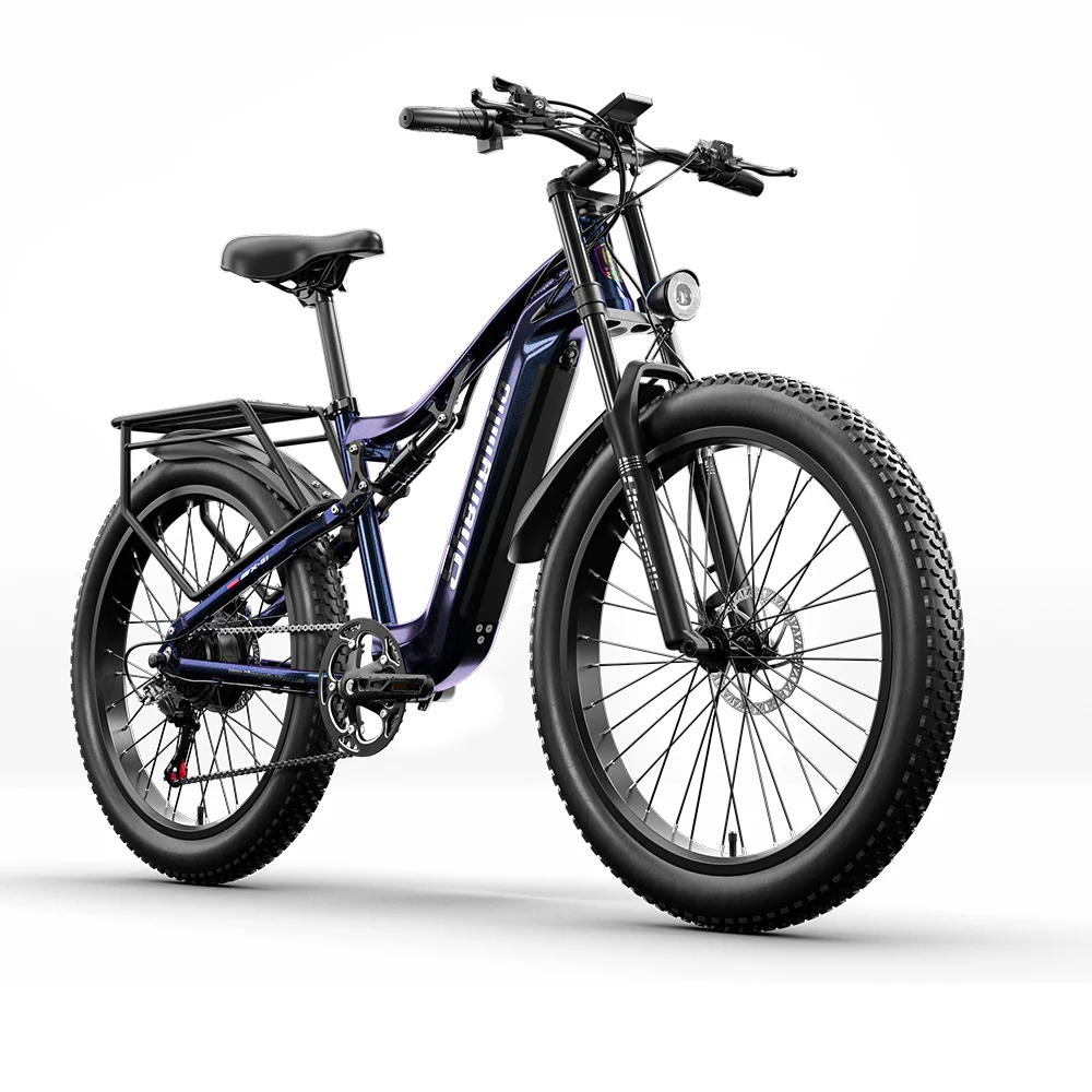 MX03 Electric Bike 26 Inch Fat Tire Ebike 1000W Bafang Motor 48V17.5AH Powerful Mountain Electric Bicycle For Adults E-bike