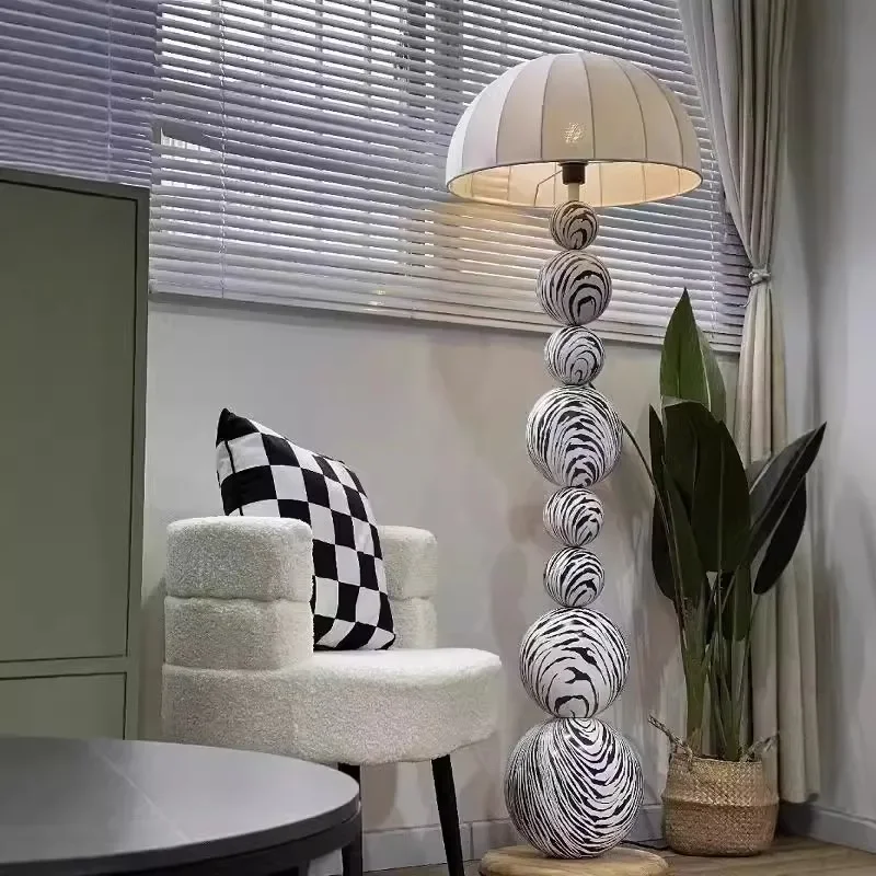 

Minimalist zebra art ball American living room villa bedroom decoration