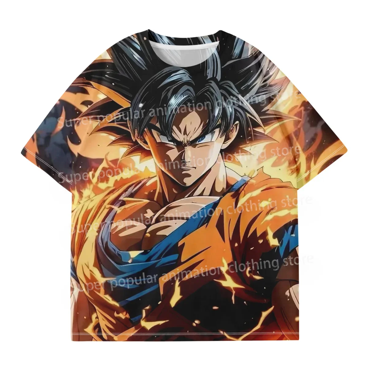 

2025 Summer Animation Dragon Ball Sun Wukong 3D Digital Printing Quick-Drying T-Shirt Adult Children's Fashion Top Casual Y2K