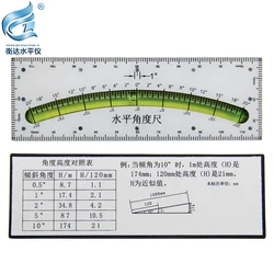 Righello ad angolo orizzontale ad alta precisione livella in plastica a bolla orizzontale portatile squaHigh-precision horire livella a bolla orizzontale