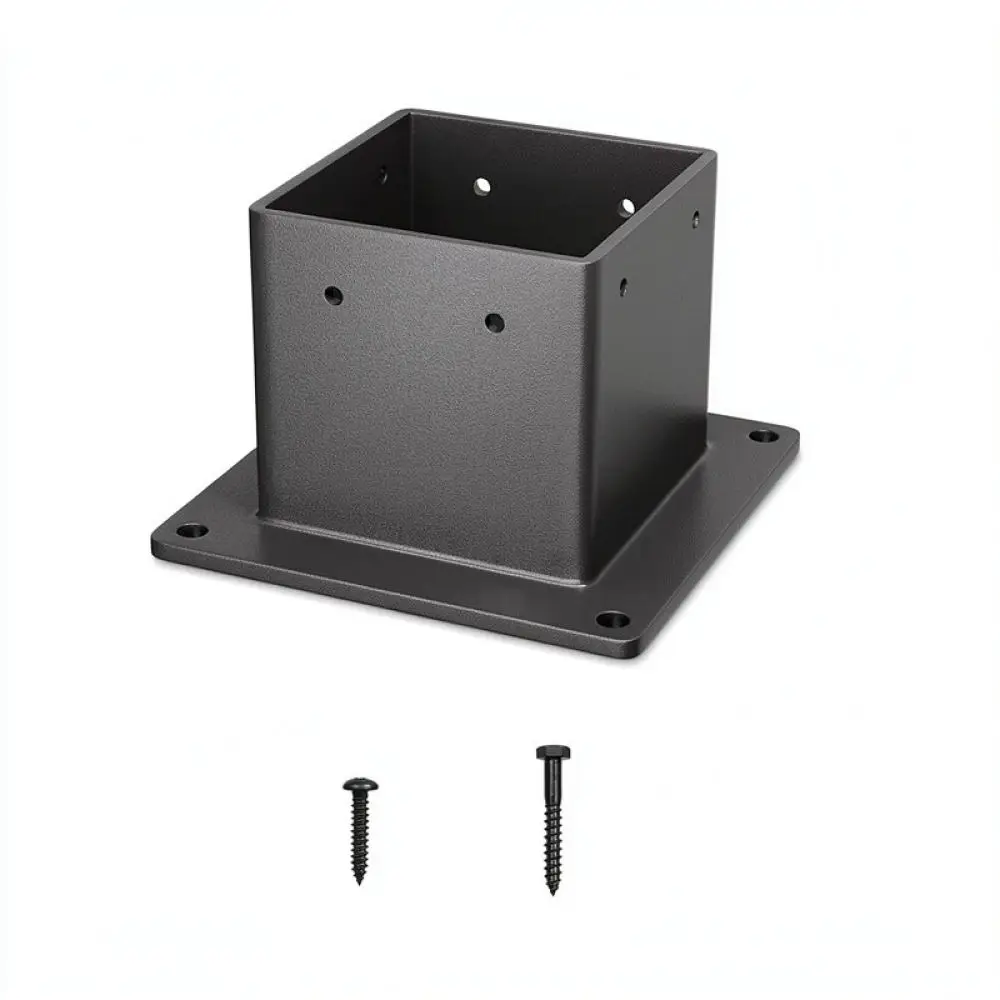 Structural Carbon Steel Post Base Bracket For 4x4 Inch Posts Outdoor Fence Decking Pergola Stabilizer Installation Tool