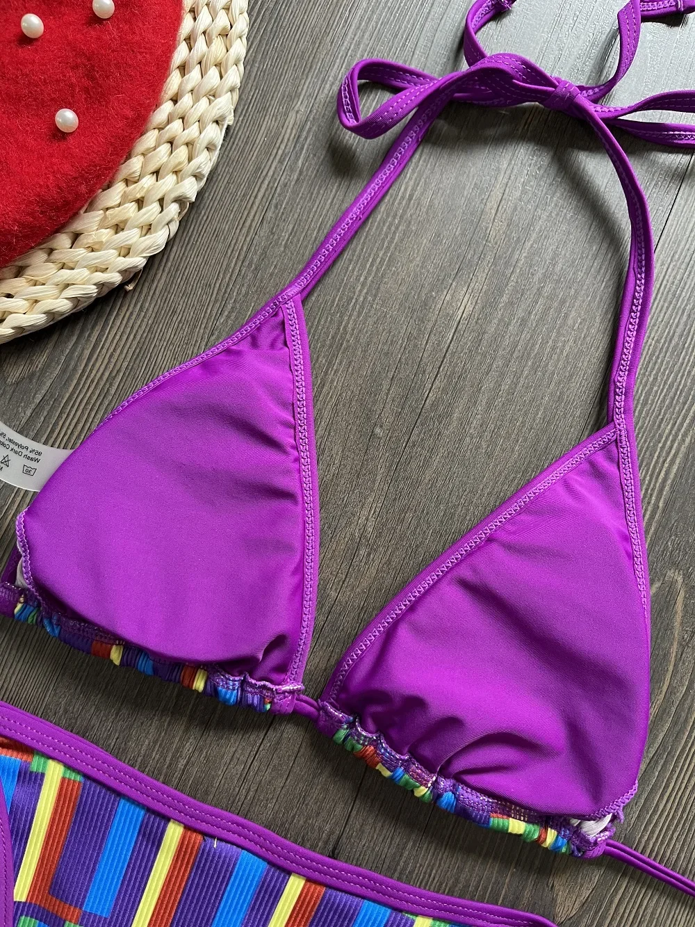 RUOTONGSEPT セクシーな三角形の女性水着ビキニセットツーピース水着 2023 女性ビーチウェア水着プッシュアップ Biquinis