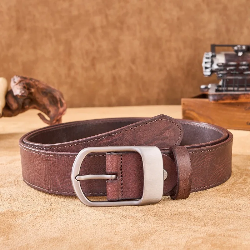

Men's Sleek Automatic Buckle Belt - Genuine FauxwithTextured Square Pattern, Black, Simple & Stylish DesignforCasual Attire