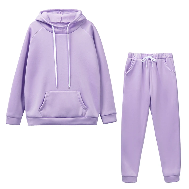 Womens Tracksuit Sets High Quality Autumn Winter Outfits Fashion Casual Jogging Clothing Daily Fleece Warm Commuting Streetwear