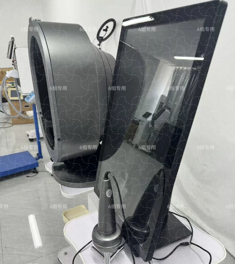 Máquina analizadora de piel para detección de aceite y humedad Facial, con cámara HD y informe en tiempo Real, dispositivo de prueba de piel Facial para salón de belleza