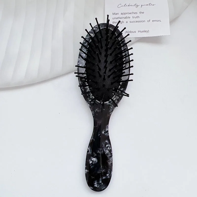 Massage Air Cushion Comb Marble Grain Anti-static Multicolor Optional Airbag Hair Comb for Home Use