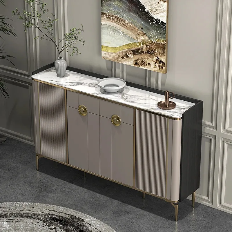 

Rectangle Luxury Shoe Cabinet Elegant Creative Fashion Design Entrance Shoe Cabinet Vintage Professional Muebles Home Products