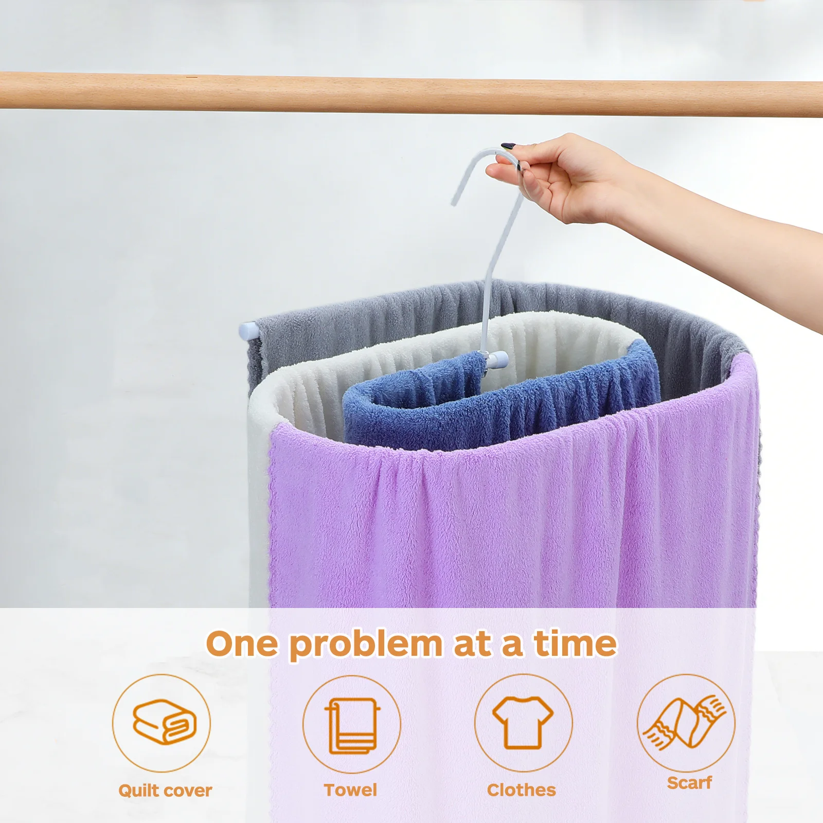 Spiral Drying Rack Space Saving Heavy Duty Rotating Clothes Quilt Storage Hanger Spiral Laundry Drying Rack Hangers