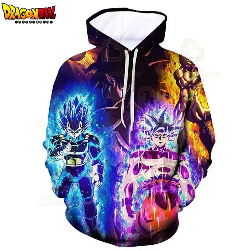 3 To 14 Years Dragon Ball Z Sweatshirt Zamasu Kids Hoodie Super Saiyan 3D Print Jacket Boys Girls Cartoon Sudadera Tops Clothes