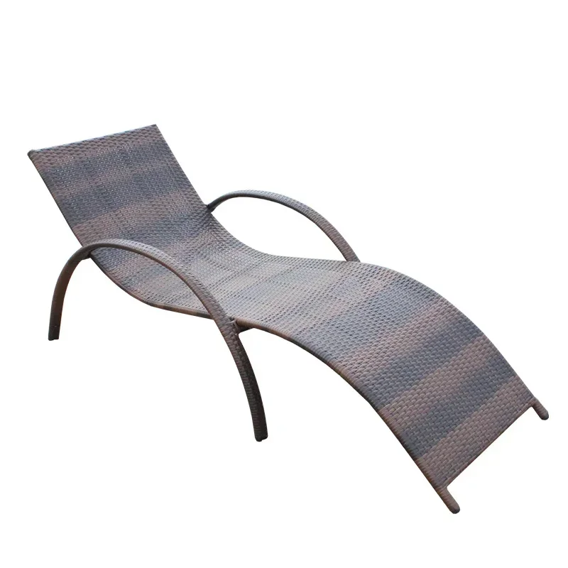 

Chaise Lounge Outdoor Swimming Pool Beach Chair Rattan Chair Leisure Rattan Art Iron Art Lunch Break Courtyard Terrace Villa