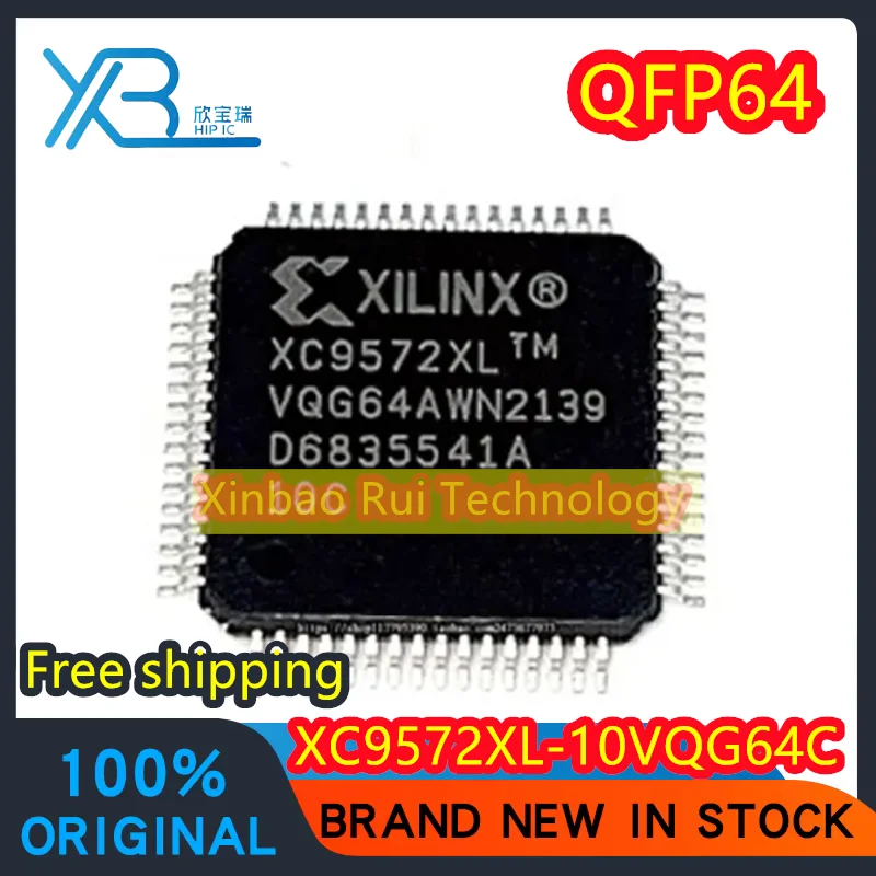 

（3/50PCS）XC9572XL-10VQG64C XC9572XL-10VQG64I XC9572XL QFP64 programmable IC chip 100% new original Free shipping