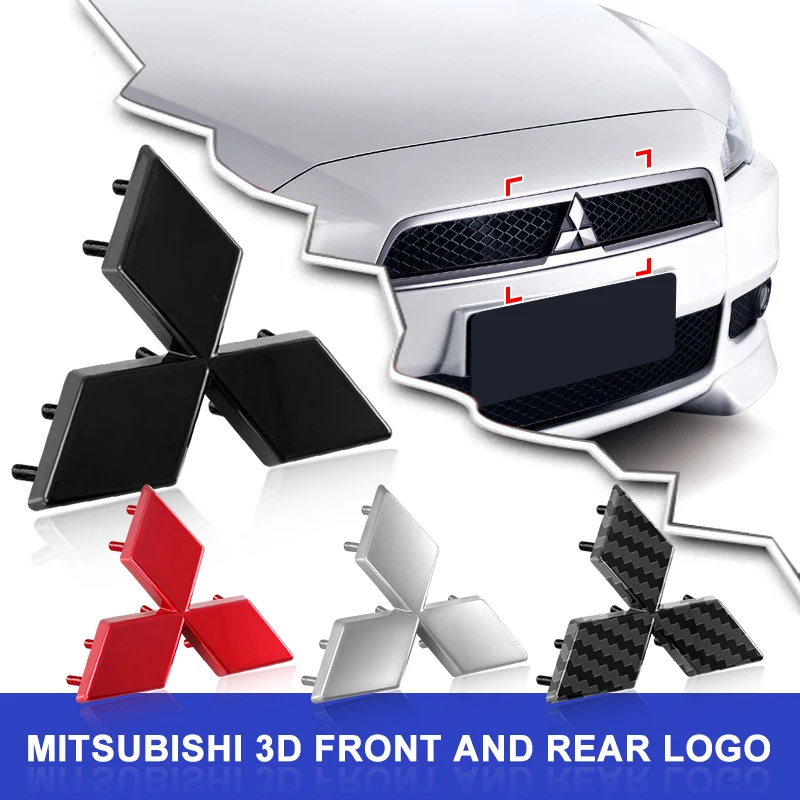 

1 шт. эмблема автомобиля, значок капота, передний и задний багажник, логотип, аксессуары для Mitsubishi Lancer Lancer ASX Outlander 3 Pajero exzos Pajero 4