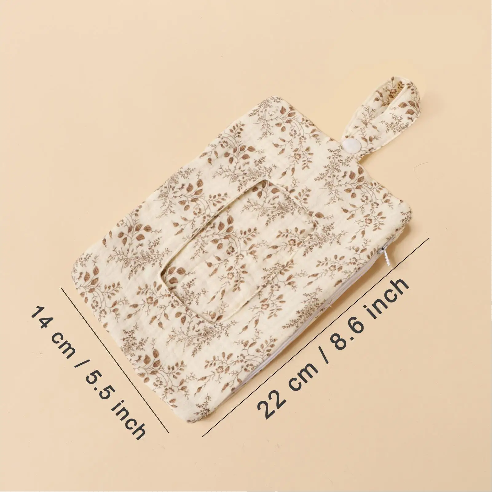 Wipe Dispenser Hangable Stroller Diaper Storage Bag Reusable Portable Wipe Bag For Stroller Pram Crib Home Travel Outdoor