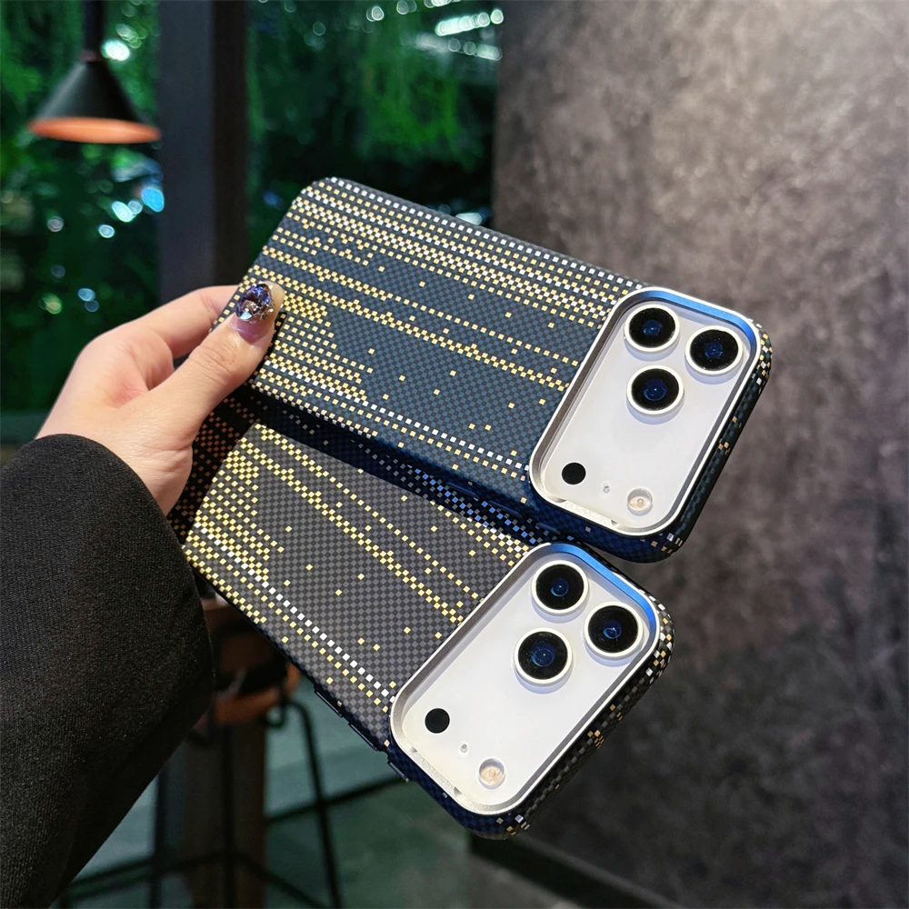 

Fashion Stylish Glowing Phone Case for iPhone 17 16 15 14 Pro Max With Magsafe Func. Camera Protect Frame Anti-drop Cover Fundas