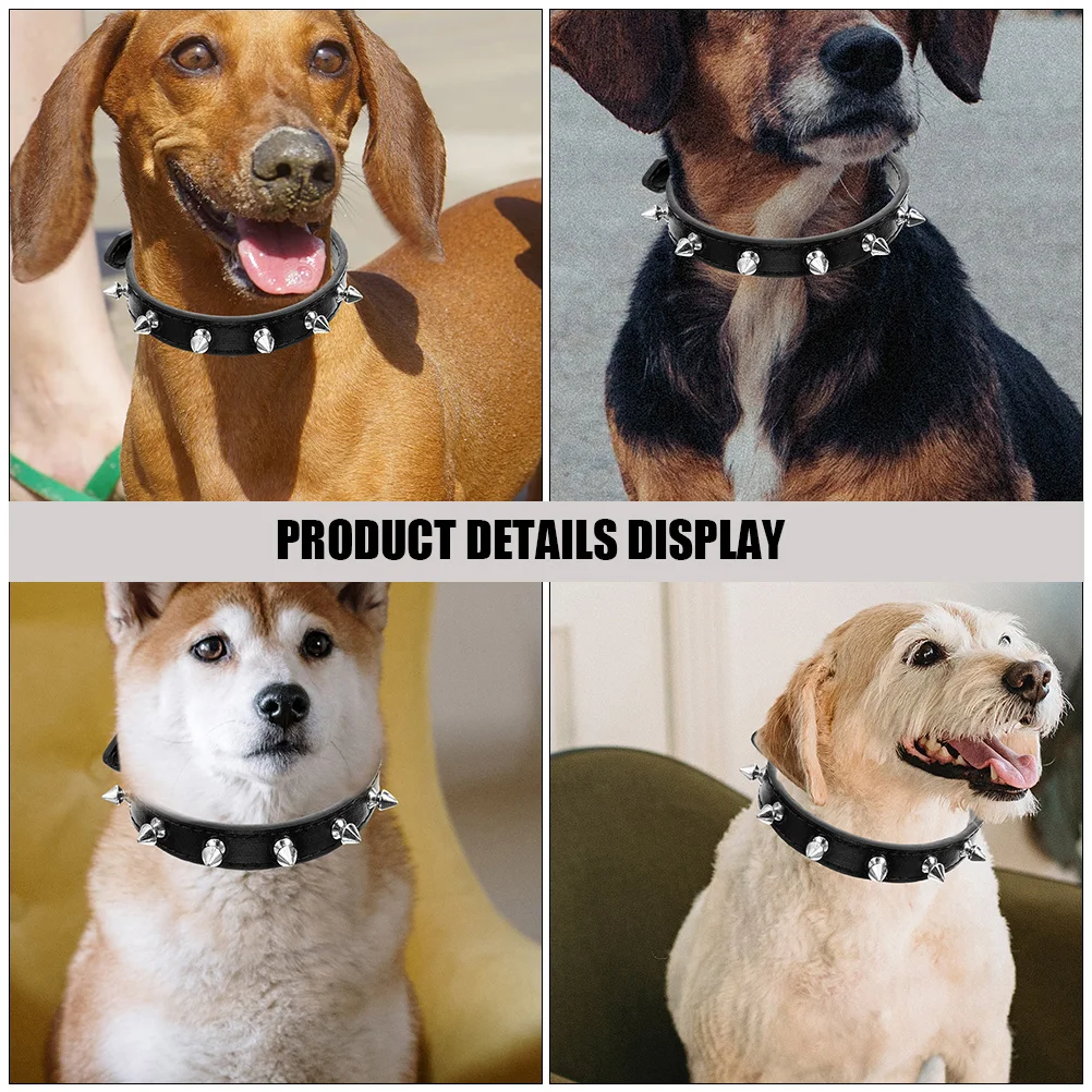 

Rivet Pet Collar Adjustable Buckle Punk Studs Safe Fit Cat Dog Collar Puppy Supplies Dog Rivet Collars