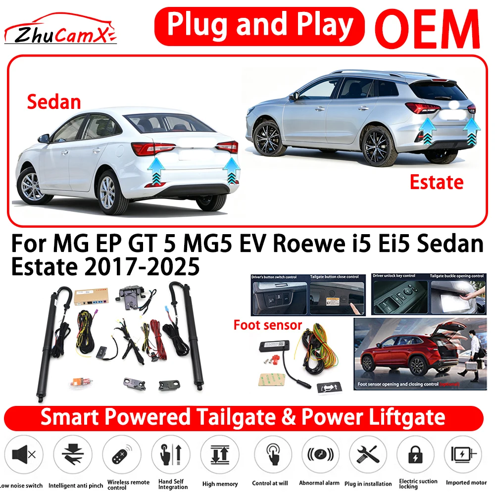 for MG EP GT 5 MG5 EV Roewe i5 Ei5 Sedan Estate 2017-2025 Smart Powered Tailgate Power Liftgate Automatic Rear Trunk Tailgate