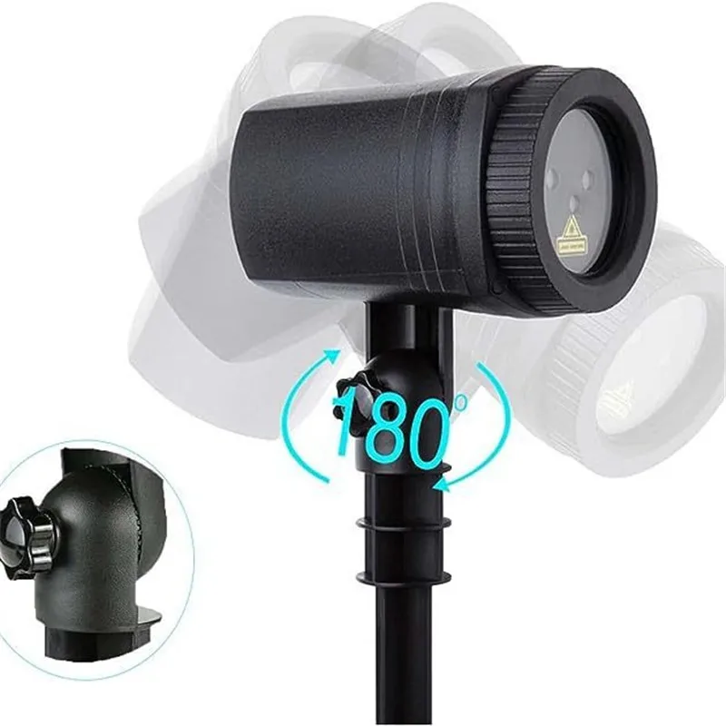 Lumières de pelouse étanches extérieures IP65, lucioles, lumières de Noël laser mobiles, lampe laser de pelouse, décor de vacances, ventes élevées