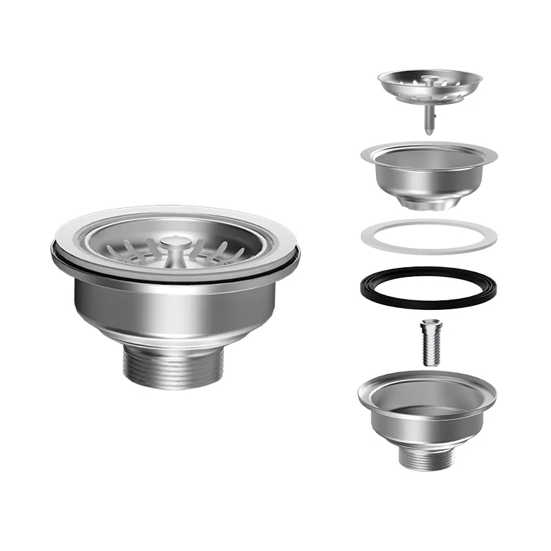 Double-layer Stainless Steel Sewer Cross-border Special 1G1/2 Size Sink Sewer Pipe Accessories