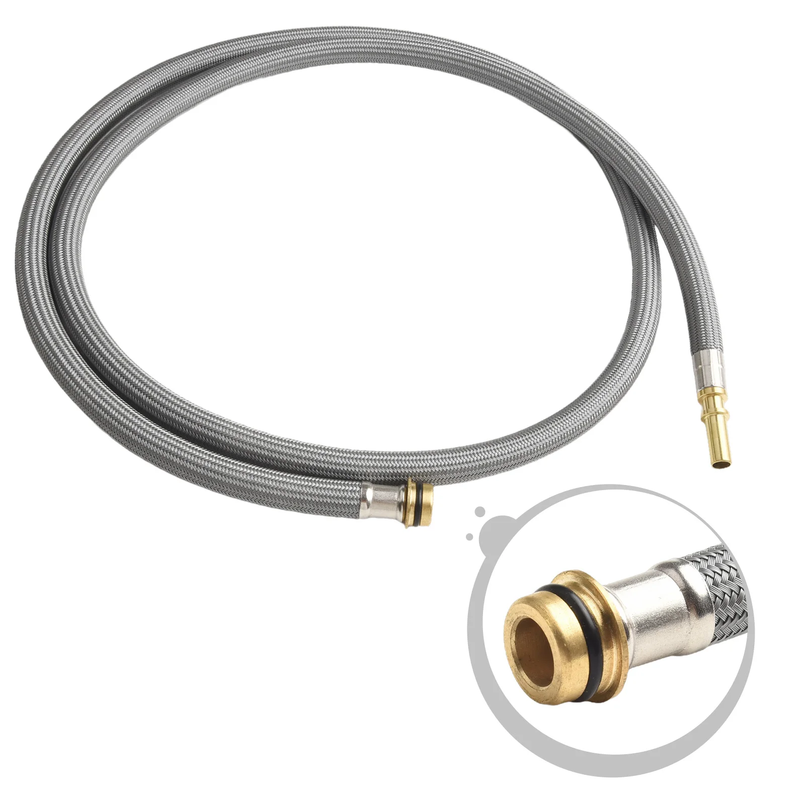 

Metal And Stronger Nylon Pull Down Spray Hose Compatible Hose Metal Nylon Spray Heads Brass End Fitting Connection