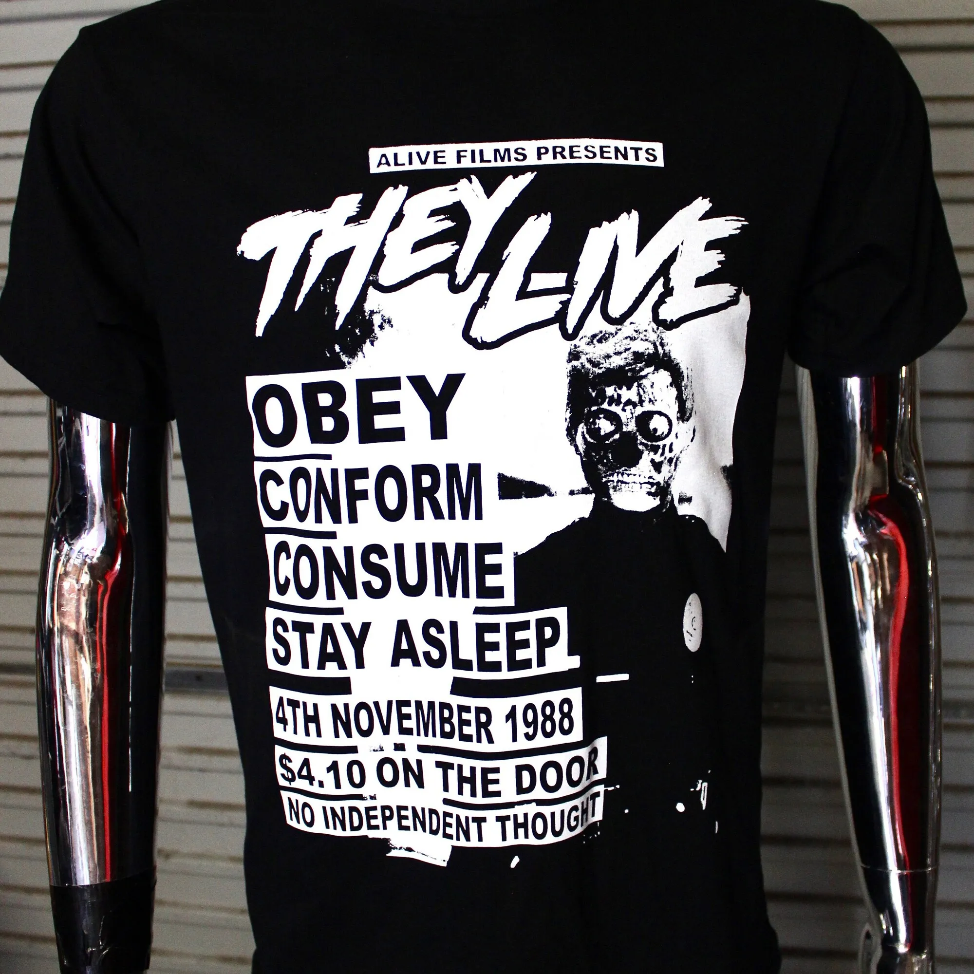 They Live Diy Punk Flyer T Shirt