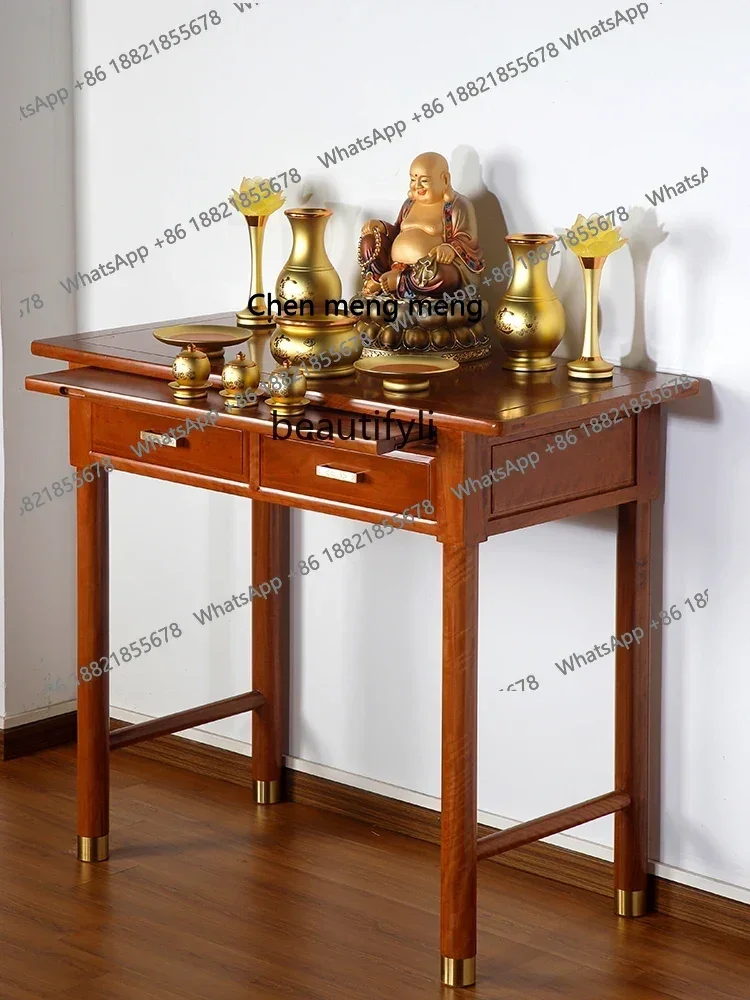 z183  Rosewood Solid Wood Prayer Altar Table New Chinese Style Altar Altar Household Buddha Shrine Incense Burner Table Buddh