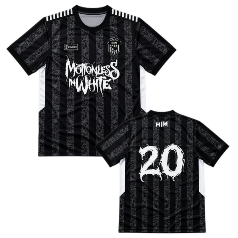 2026 Motionless O-neck Loose Short Sleeve, Breathable Mesh Sport Tee, Rock Band Graphic Soccer T-shirt for Men Women Fans