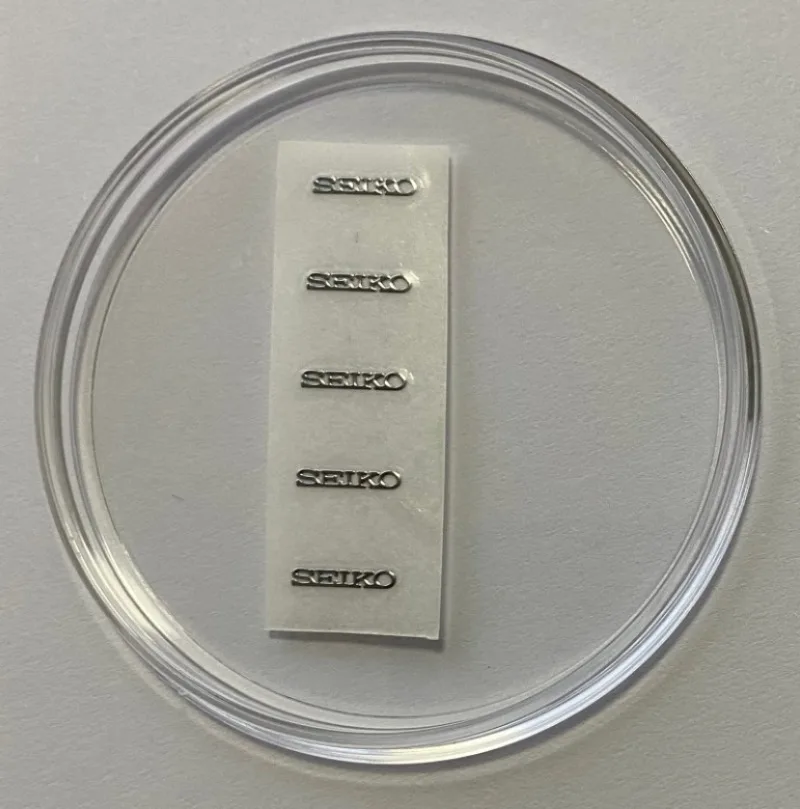 للتغيير الجديد Seiko Watch الحرفي شعار مسمار ساعة الطلب SEIKO وضع العلامات المعدنية LOGO5 ملصق GS ملصق