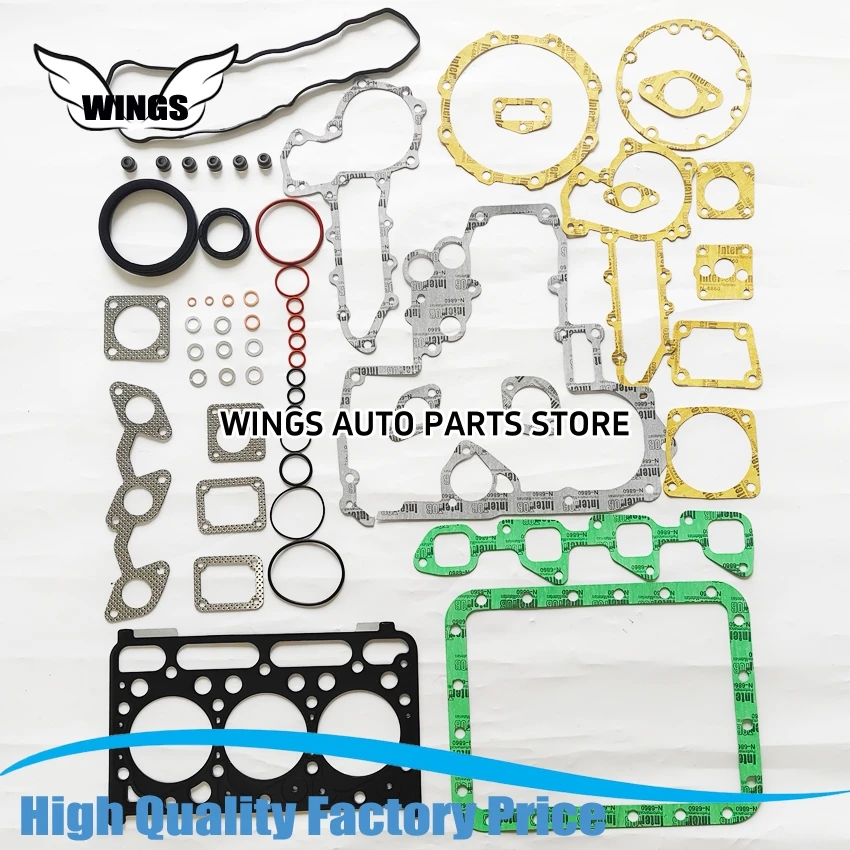 Full Overhaul Gasket Kit D1703 Repair Rebuilding Gasket Kit For Kubota KX037-4KGLS2 KX135-3S L3200 RX406E U30 U30-5 Engine parts