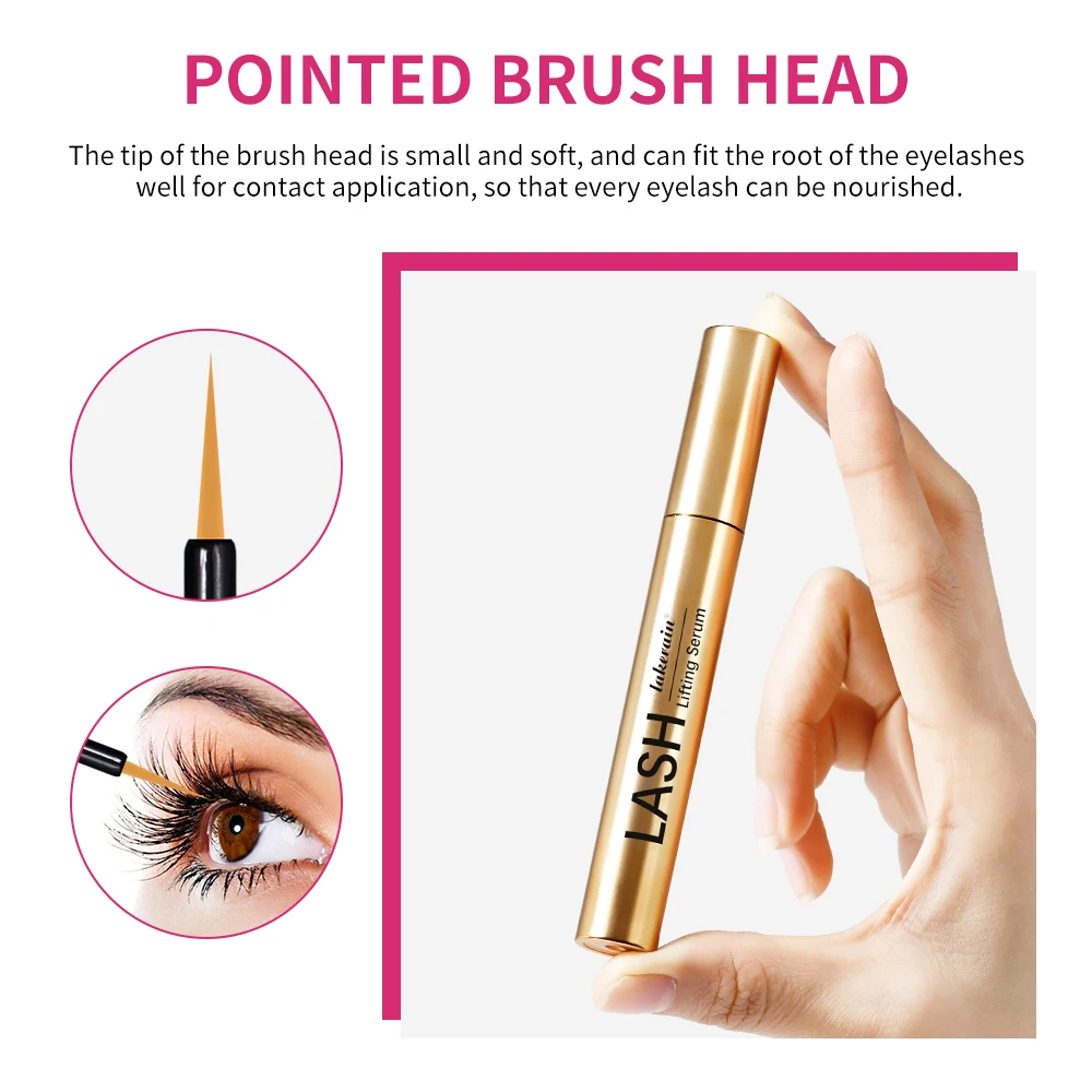 Lakerain ยาวขนตาเซรั่มธรรมชาติ Curl Nong หนาแน่นขนตาสารอาหาร Solution Natural Curling Lash Lifting Care ผลิตภัณฑ์