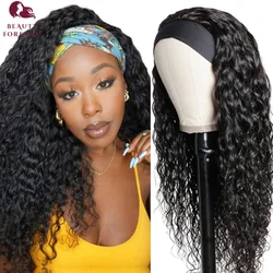 Beautyforever-Peluca de cabello humano rizado para mujer, pelo con ondas al agua, ideal para principiantes