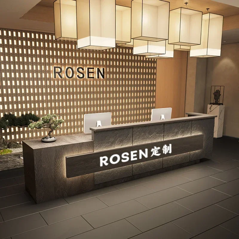 Salon Reception Desk Business Counter For Bakery Modern Furniture Help Hairdresser Restaurant Recepcja Supermarket Table Luxury