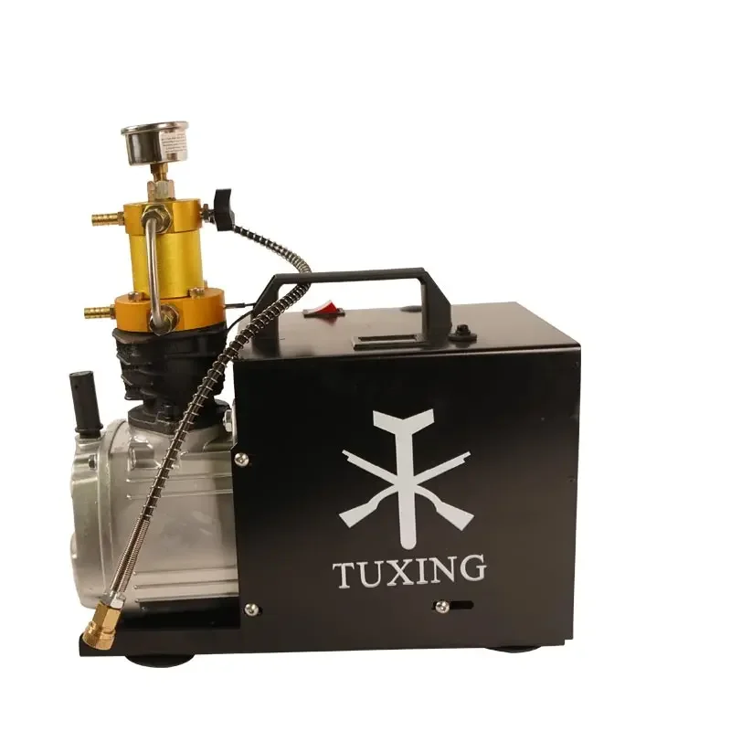 TXES031 TUXING 4500Psi 300Bar Pcp Air Compressor Electric High Pressure Pump for Pneumatic PCP Rifle Airgun Scuba Inflator