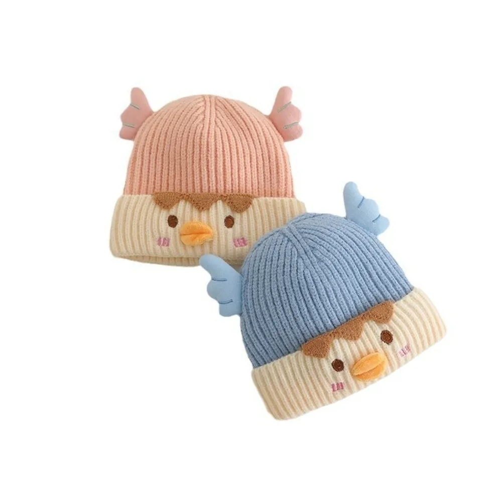 

New Knitted Pullover Cap Windproof Warm Ear Protection Hat Cute Bird Coldproof Knitted Cap Outdoor Sports