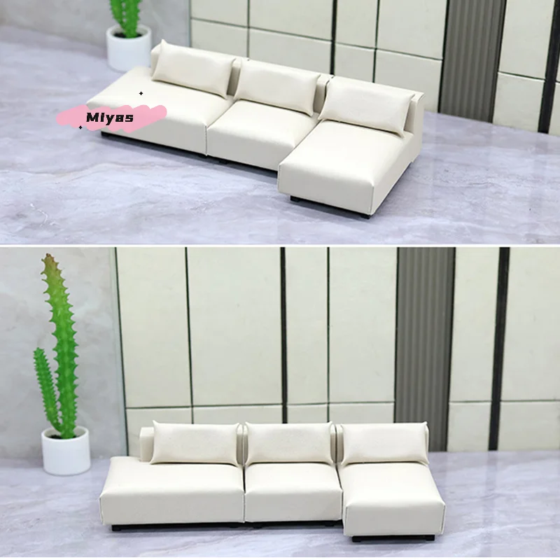 

Миниатюрная модель дивана для кукольного домика - Имитация мебели для гостиной, аксессуар для кукольного домика для ролевых игр