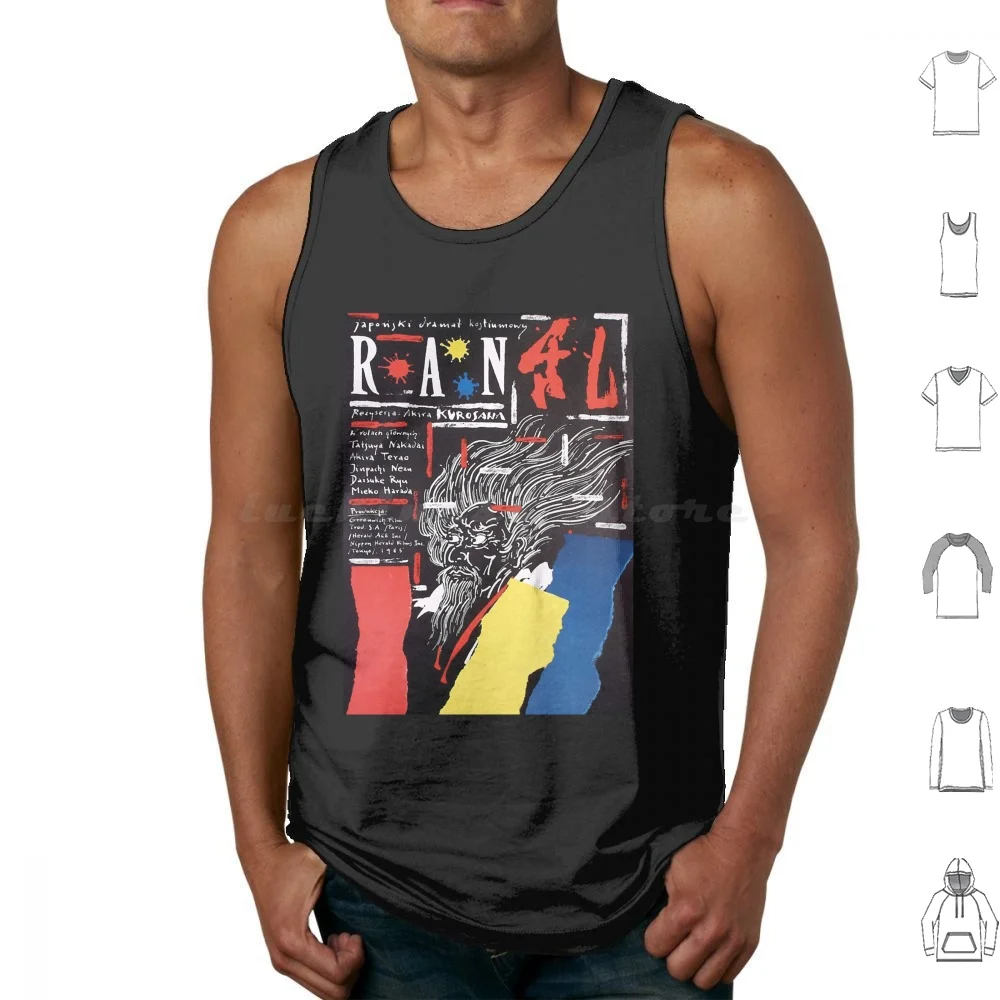 Ran By Akira Kurosawa Tank Tops Print Cotton Akira Kurosawa Director Ikiru Japan Kurosawa Ran Yojimbo Film Movie Rashomon