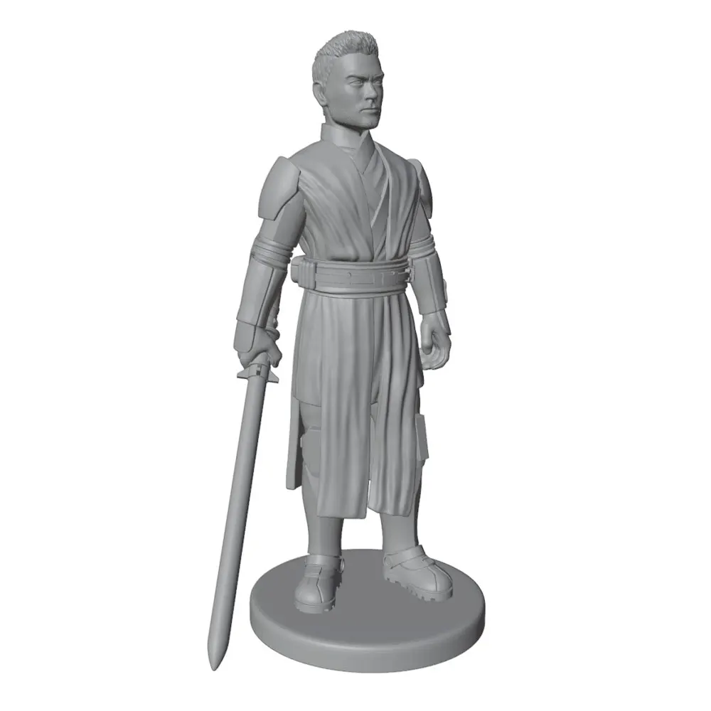 1/24/18/16/12 Warrior Resin Model Kit GK Micro 3D Printed Grey Model Statue, High Precision Resin Model Hand Uncolored