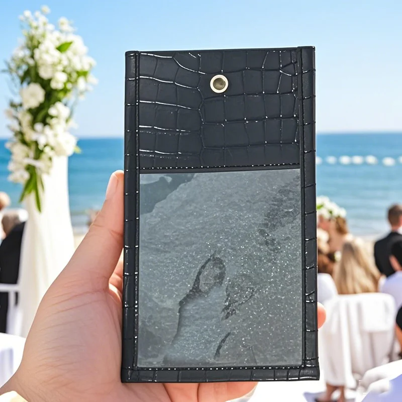 

100pcs Anti-shoot Reuse No Photography Allowed Bag Anti Camera Mobile Phone Bag Private PU Leather Pouch For Muslin Wedding