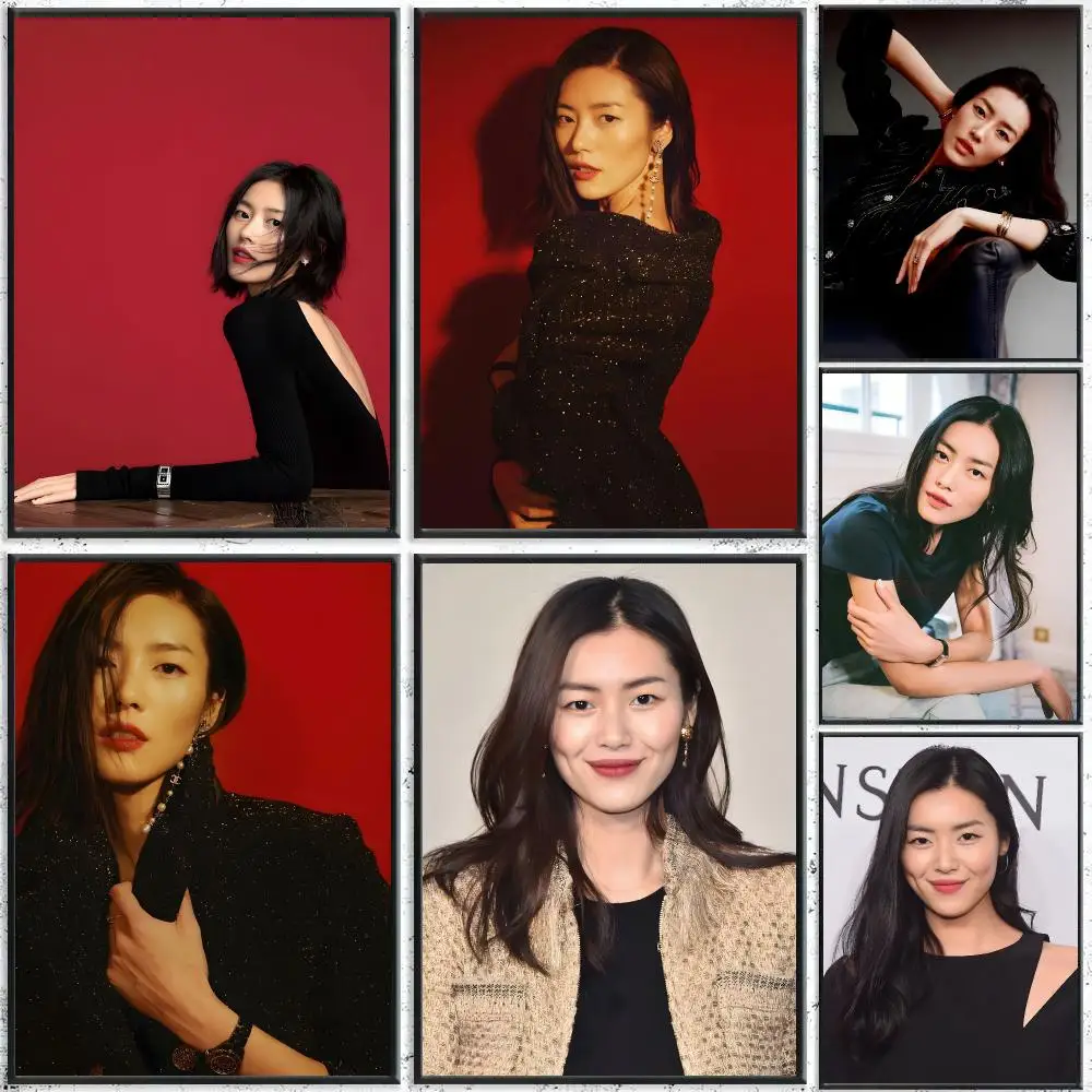 Model L-Liu Wen Poster HD Waterproof Self-Adhesive Wall Art – Multi-Scene Use Top Gift Pick