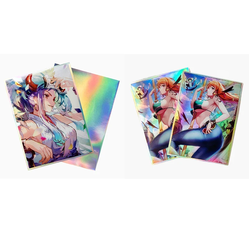 

One Piece Name Yamato Anime Characters Card Protective Cover Bronzing Collection Flash Card Cartoon Toys Christmas Gift