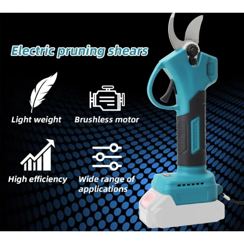 HILDA Electric Pruning Shears Brushless Garden Scissors Professional Flower And Fruit Garden Branch Trimmer For Makita Battery