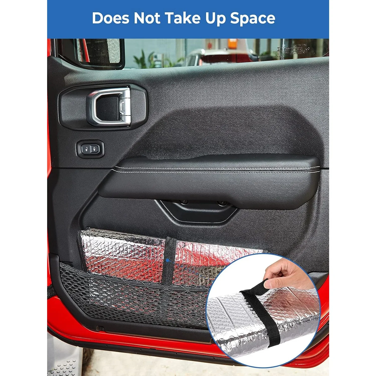 Windshield Sunshade for Jeep Wrangler JL & Gladiator JT JLU 2018-2024, Foldable Sun Visor Windshield Protector Blocks UV Rays