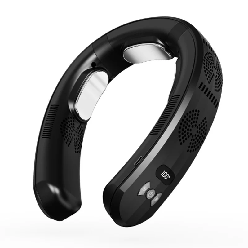 مروحة الرقبة الصغيرة المحمولة مروحة الخالية من الشفرة USB قابلة للشحن المشجعين معلقة بدون أوراق تبريد الهواء المشجعين يمكن ارتداؤها حول الرقبة