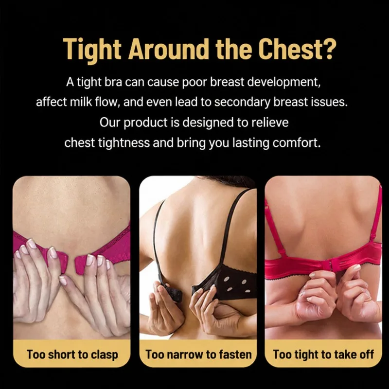 Elastic 3 Row 3 Hooks Bra Extender Adjustable Brassiere Back Extension Buckle Stretch Underwear Fastener Lingerie Accessory