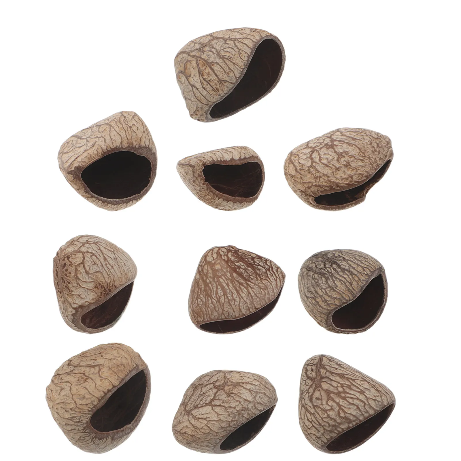 

Набор из 6 африканских ветряных колокольчиков из скорлупы орехов - Натуральные деревенские подвески для самостоятельного изготовления, для украшения сада на открытом воздухе - Ветряные колокольчики